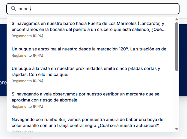 Buscador global de preguntas